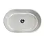 Раковина Adamant умивальник BESTE NEW штучний камінь овальна без відвару для змішувача та переливу 540x350x11мм врізний чорно-білий - мініатюра 5