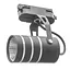 Светильник трековый поворотный LED 423/7W WW BK Brille 33-018 - миниатюра 1