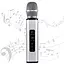 Караоке-микрофон беспроводной Losso K6 Premium со встроенным динамиком и Bluetooth Silver (18962) - миниатюра 2