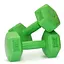 Гантелі композитні PowerPlay 4124 Hercules 2*2 кг Зелені 2 шт (PP_4124_2kg_2in) - мініатюра 1