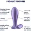 Анальна пробка Satisfyer Intensity Plug Purple - мініатюра 6