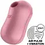 Вакуумний стимулятор із вібрацією Satisfyer Cotton Candy Розовий - мініатюра 2