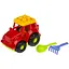 Пісочний набір Colorplast Трактор "Коник" №1 Colorplast 0206 Червоний - мініатюра 1