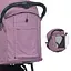 Прогулочная коляска-книга Bambi M 4249-2 Mauve Matt - миниатюра 5