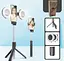 Монопод селфи Bluetooth Monopod Tripod с двумя Led кольцами - миниатюра 2