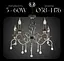 Люстра класична Sirius N1208/5 на 5 лампочек - мініатюра 1