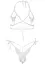 Комплект Leg Avenue Open cup bra and pearl panty White - мініатюра 5