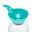 Пластиковая воронка лейка на банку с широким горлом Ø 15 см, ситом и удобной ручкой, Kitchette Бирюзовый 86800 - миниатюра 2