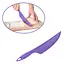 Пластиковий кухонний ніж для силіконового килимка крему, торта, тіста овочів і фруктів 30.5 см, Kitchette Фіолетовий 84453 - мініатюра 2
