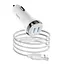 Адаптер автомобильный HOCO Type-C Cable Superior dual port car charger set Z40 черный зарядный - миниатюра 7