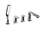 Смеситель для ванны Corsan Trino хром на борт ванны CMB7142CH Хром - миниатюра 1