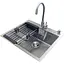 Комплект мойка + смеситель Romzha Arta U-550S Max (С) - миниатюра 1