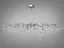 Унікальна кришталева люстра витягнутої форми на 12 ламп, хром - мініатюра 1