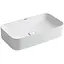 Умивальник накладний Mixxus Premium Quadro-0106 600x355x130 мм MP6523, Білий - мініатюра 1