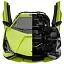 Машинка-конструктор Rastar Lamborghini Sian 1:18. Зеленый - миниатюра 6