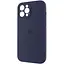 Чохол Epik Silicone Case Full Camera Protective AA для Apple iPhone 12 Pro 6.1 Темно-синій/Midnight blue - мініатюра 3