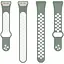 Ремінець DK CDK Silicone Sport Band Nike для Huawei Band 6 (012812) (light green / white) - мініатюра 2