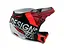 Велошолом Troy Lee Designs D4 Composite Helmet Qualifier Silver/Red XL (1106-140559035) - мініатюра 2