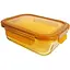 Харчовий контейнер Vittora скляний з пластиковою кришкою Бурштин 630 мл VT-7863 (127042) - мініатюра 1
