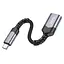 Переходник Hoco UA24 Type-C male to USB female 3.0 Metal gray - миниатюра 3