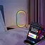 Настільна LED лампа RGB Smart desk oval lamp Bluetooth USB with app Black - мініатюра 2
