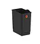 Відро для сміття Koer TC-010108-05 з плавним закриттям прямокутне 8 л чорний (KR5593)  - мініатюра 3