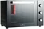 Електродуховка Castle CPE-60B, Black, 1900W, 60л, конвекція, подвійне термостійке скло, 4 нагрівальних елемента, підсвітка, таймер, термостат 70-250 °C, сховані регулятори, деко, решітка, ручка для деко, лоток для крихт - мініатюра 1
