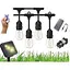 Садовая LED гирлянда Sun Lamp Edison 5 м 10 ламп 4 типа питания (солнечная панель, USB, сеть 220В, powerbank), IP65 с пультом управления - миниатюра 1