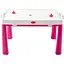 Детский пластиковый стол с насадкой для аэрохоккея Doloni Toys 04580 розовый - миниатюра 1
