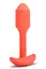 Анальная пробка B-Vibe Vibrating Snug Plug 1, 10 см (оранжевый) - миниатюра 4