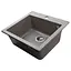 Гранитная мойка Globus Lux Aosta мокко 490x455мм, Серый - миниатюра 4