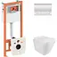 Набір Q-tap інсталяція 3 в 1 Nest QT0133M425 з панеллю змиву лінійною QT0111M08381CRM + унітаз з сидінням Tern QT1733052ERW - мініатюра 1