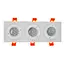 Светильник врезной поворотный Brille HDL-DT 109/3 MR16 WH 36-251 - миниатюра 3