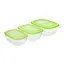 Набір пластикових контейнерів для зберігання харчових продуктів (0.6 л/1 л/1.5 л) 87934 - мініатюра 10
