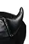 Маска Master Series Dungeon Demon Bondage Mask with Horns - Black - мініатюра 7
