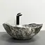 Умивальник VBI Ronta темно-сірий камінь матовий накладний VBI-017302, Мармур - мініатюра 2