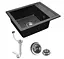 Кухонная мойка гранитная Rea Rino black ZLE-00103, Черный - миниатюра 3