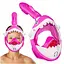 Маска для снорклінгу TSUNAMI Shark повнолицьова, дитяча Pink (P-5905973405430) - мініатюра 2
