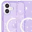 Чохол Epik TPU Galaxy Sparkle MagFit для Apple iPhone 16 Plus 6.7 Purple+Glitter - мініатюра 3