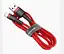 Кабель type-c 2 м Baseus Cafule красный усиленный CATKLF-C09 - миниатюра 2