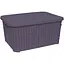 Корзина Irak Plastik с крышкой 5 л фиолетовая (00-00006038) - миниатюра 1