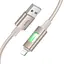 Дата кабель Hoco U144 New USB to Lightning 2.4A (1.2m) Gold - мініатюра 3