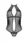 Сітчасте боді з мереживом на грудях Passion Satara Body XXL/XXXL black - мініатюра 3