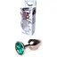 Анальна пробка Boss Of Toys Boss Series - Jewellery Red Gold Plug Green S, BS6400115, Золотий / Зелений - мініатюра 3