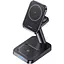 Беспроводное зарядное устройство Usams US-CC150 3in1 Magnetic Wireless Charging Stand 20W Black (CC150WXC01) - миниатюра 1