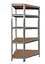 Металевий кутовий стелаж 180x30x90 5 полиць (сірий) - мініатюра 3