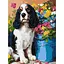 Картина за номерами "Милий спанієль" Ideyka KHO6672 30х40 см - мініатюра 1