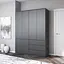 Шкаф для одежды Vays, со штангой и полками, комплект из 2 шкафов R10+R16 Антрацит - миниатюра 1