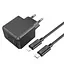 Зарядное устройство сетевое Hoco CS13A Ocean PD20W с кабелем Type-C Lightning черный - миниатюра 1