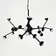 Люстра-молекула в черном цвете на 18 светодиодов Ст. SP 06/18 BK | Line F - миниатюра 4